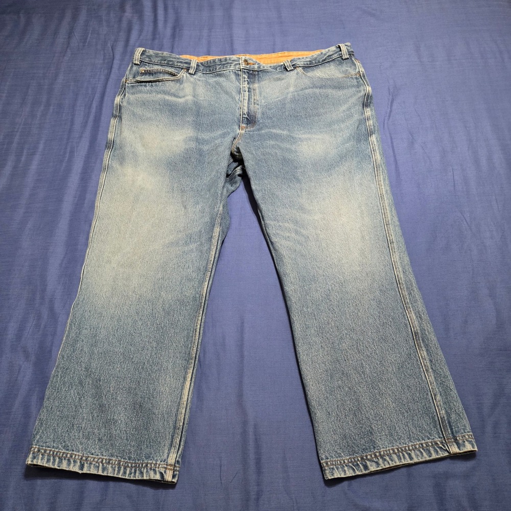 Duluth Trading Co Jeans Mens 50x30 Blue Excellent Ballroom Relaxed Fit Denim